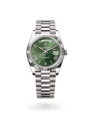Replica Rolex Day-Date 41mm Automatic with Olive Green Dial